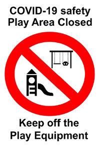 Corona Virus Play Equipment Poster